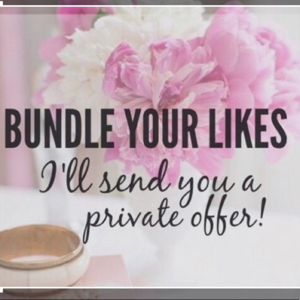 Bundle items $15 & below. 20% discount